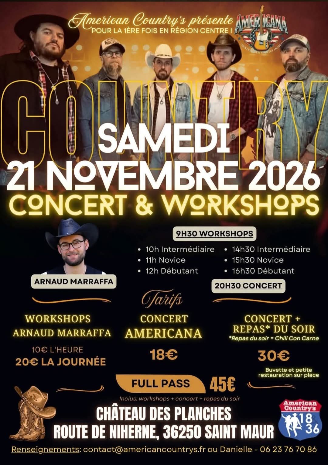 Affiche country — 36130 (21/11/2026)